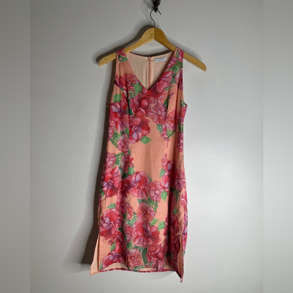 Ala von Auersperg Dress Womens‎ Size 0 Marguerite Style Rose Print Floral CP